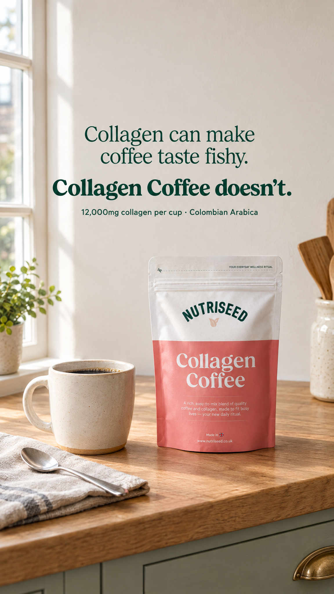 03. Callouts: collagen can make coffee taste fishy